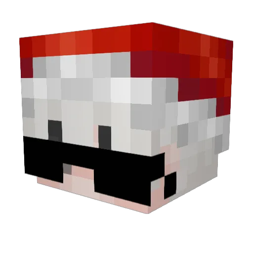 Better_Days_ Minecraft avatar head, 3D render