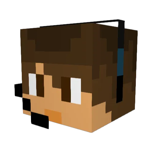 Betterthanyou35 Minecraft avatar head, 3D render