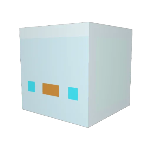 Bettho Minecraft avatar head, 3D render