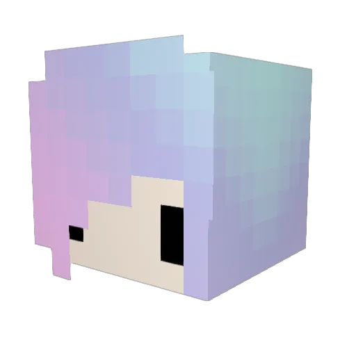 Bettisq Minecraft avatar head, 3D render