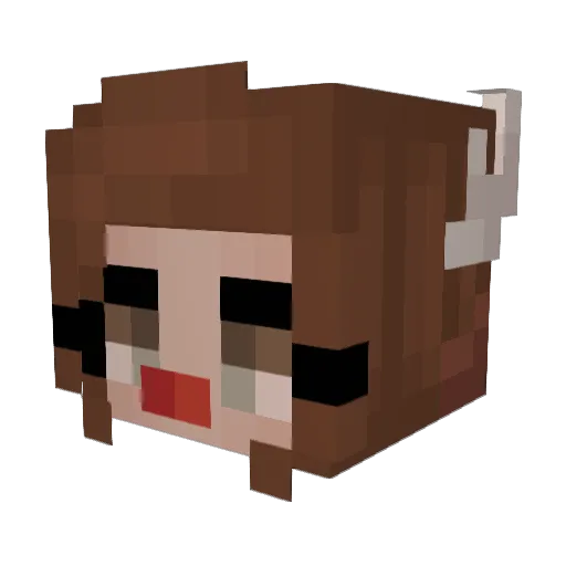 Bettjenn44 Minecraft avatar head, 3D render