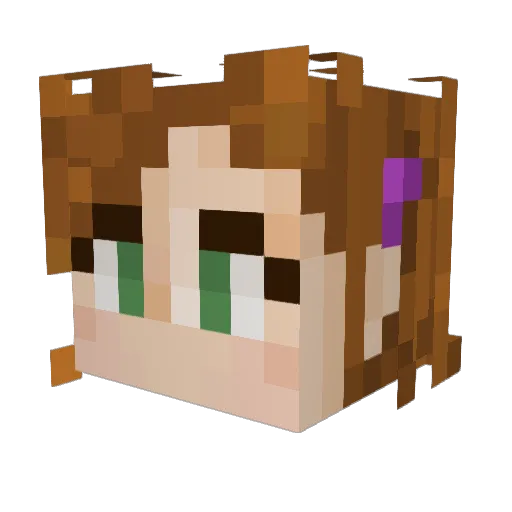 BettsOff Minecraft avatar head, 3D render