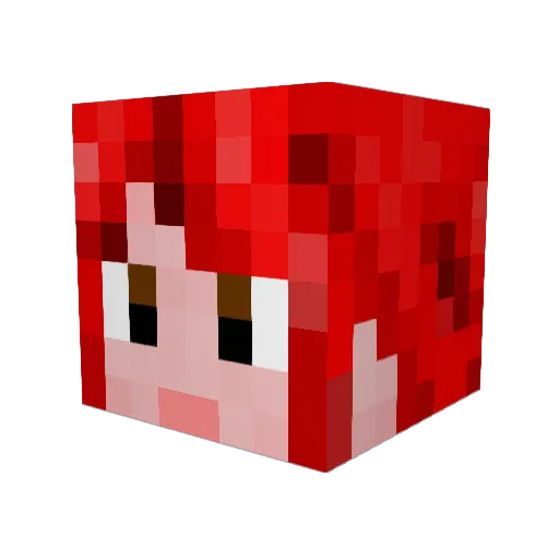 BettyBotter Minecraft avatar head, 3D render