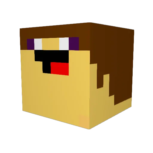 BettyBro826 Minecraft avatar head, 3D render