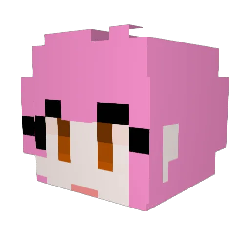 BetzeGayPlay Minecraft avatar head, 3D render