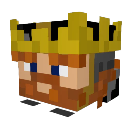 Betzi1900 Minecraft avatar head, 3D render