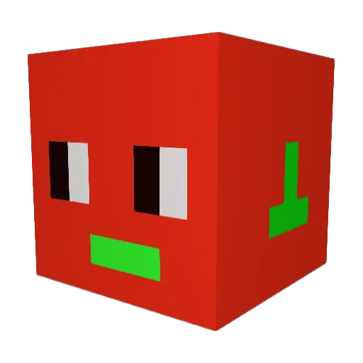 BeuBeu30_ Minecraft avatar head, 3D render