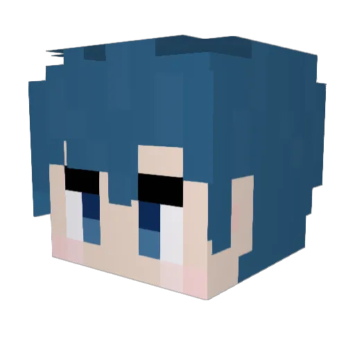 Beulda07 Minecraft avatar head, 3D render