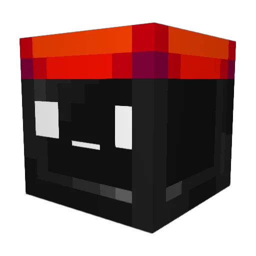 Beulpe Minecraft avatar head, 3D render