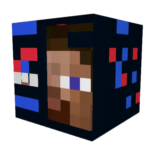 BeungSon Minecraft avatar head, 3D render