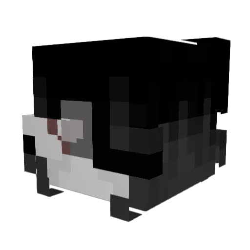 Beuyy Minecraft avatar head, 3D render