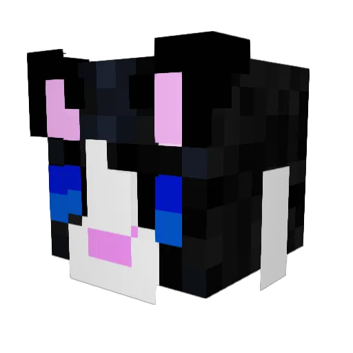 Beveleon Minecraft avatar head, 3D render