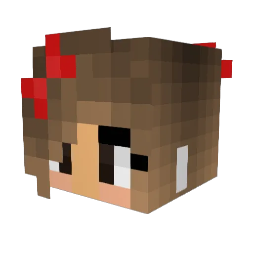 Bevella Minecraft avatar head, 3D render