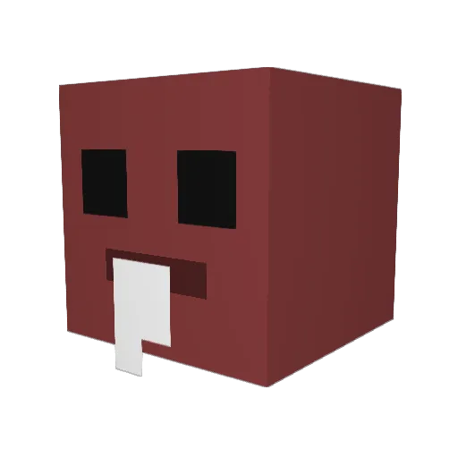 Bever116 Minecraft avatar head, 3D render