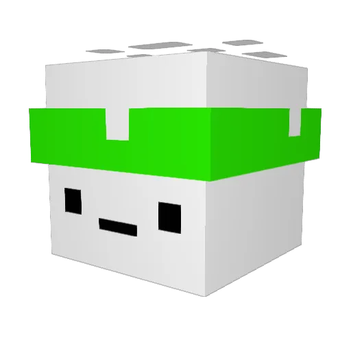 Bevid0 Minecraft avatar head, 3D render