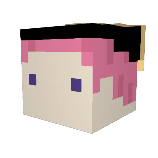 Bevis_LYU Minecraft avatar head, 3D render