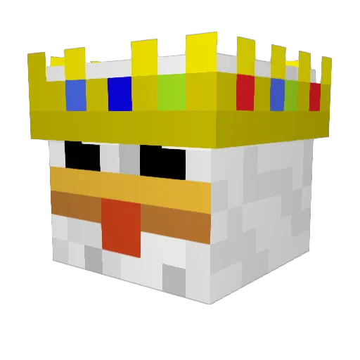 Bevs58 Minecraft avatar head, 3D render