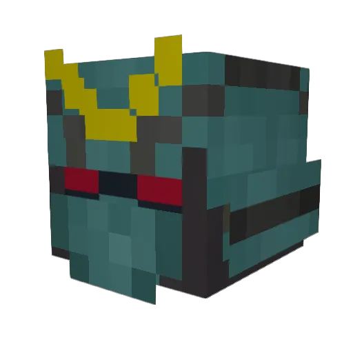 Bevvy Minecraft avatar head, 3D render
