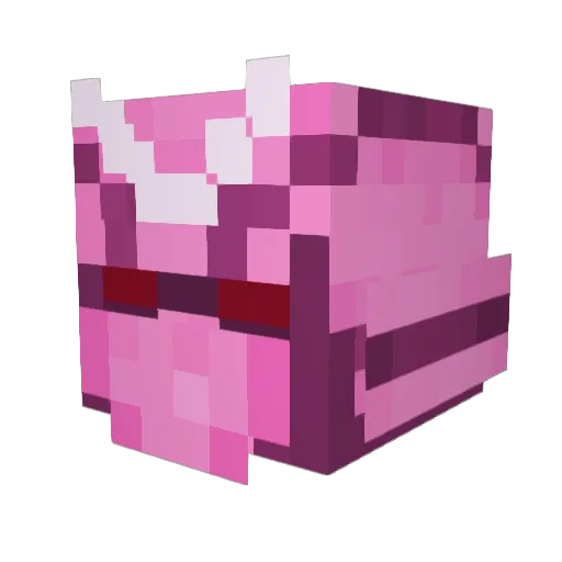 Bevvyy Minecraft avatar head, 3D render