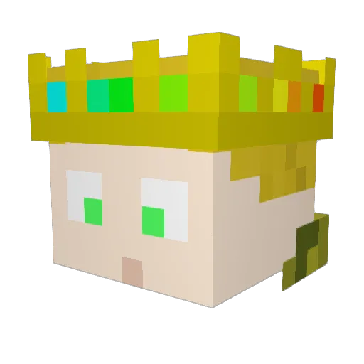 BewareTheMelon Minecraft avatar head, 3D render