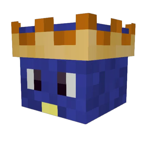Bewiee Minecraft avatar head, 3D render