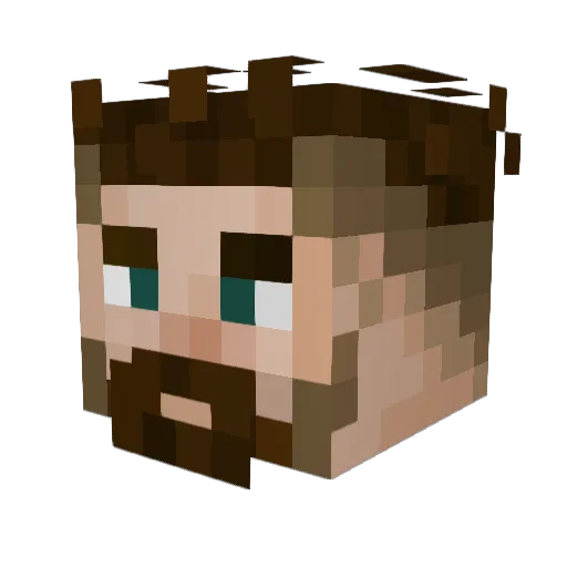 Bex33 Minecraft avatar head, 3D render