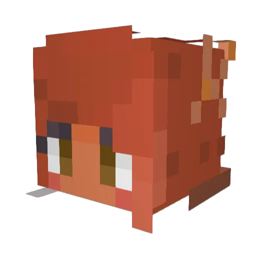 BexChex Minecraft avatar head, 3D render