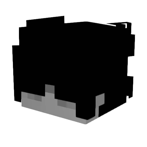 Bexck Minecraft avatar head, 3D render