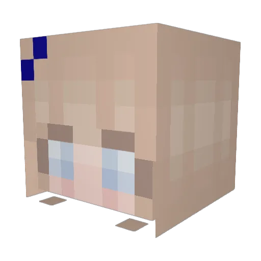 BexiBoo17 Minecraft avatar head, 3D render