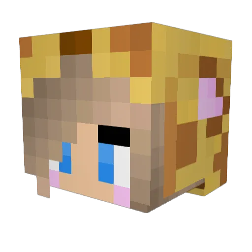 Beximo Minecraft avatar head, 3D render