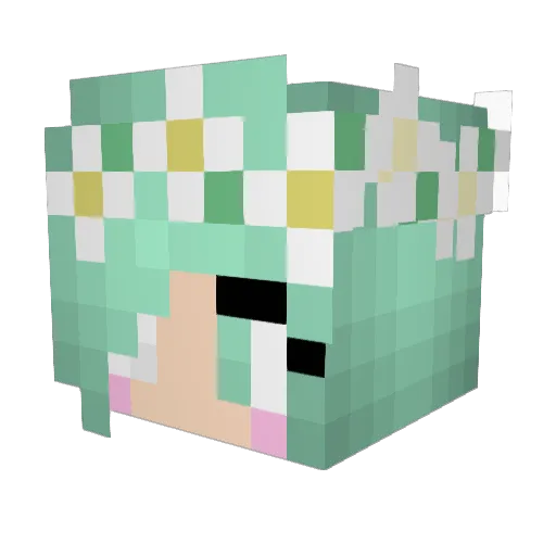 Bexinator Minecraft avatar head, 3D render