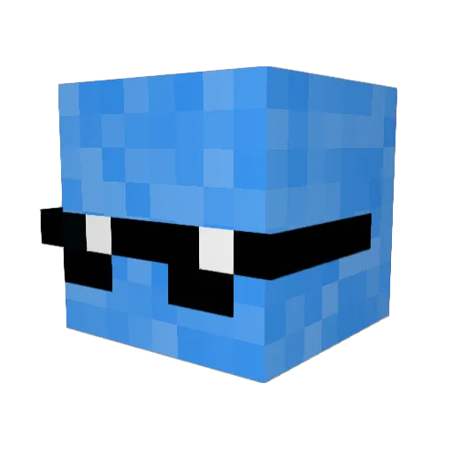 Bexlo Minecraft avatar head, 3D render