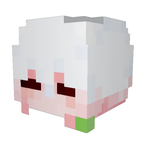 Bey001 Minecraft avatar head, 3D render