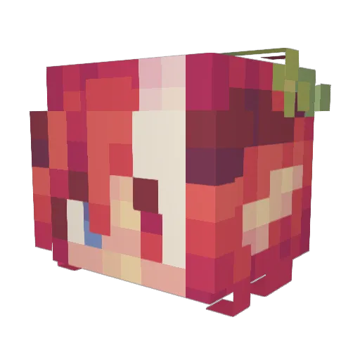 Bey_maybe Minecraft avatar head, 3D render