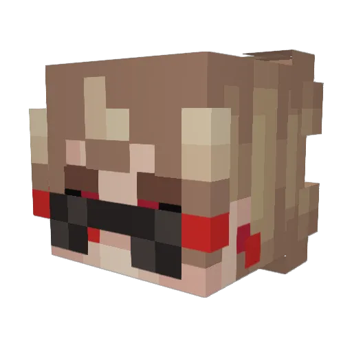 BeybyeMC Minecraft avatar head, 3D render