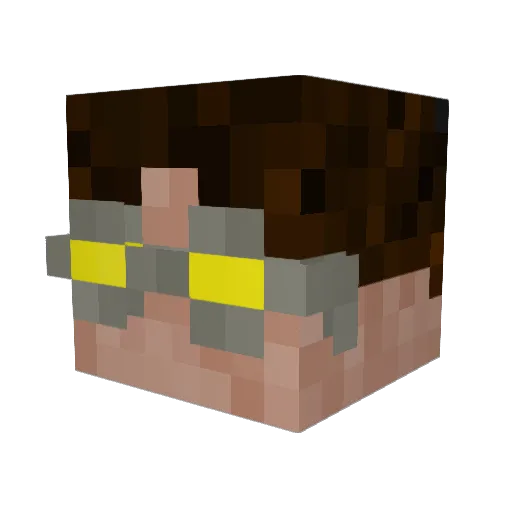 Beyefendi_Locker Minecraft avatar head, 3D render