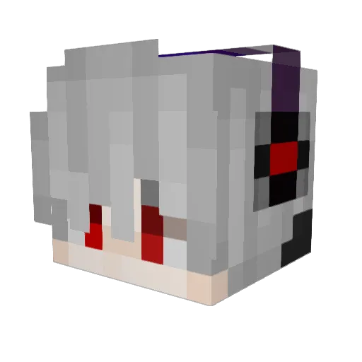 Beyno Minecraft avatar head, 3D render
