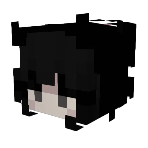 Beyoncex Minecraft avatar head, 3D render