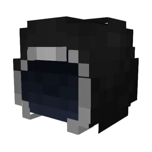 BeyondExcalibur Minecraft avatar head, 3D render