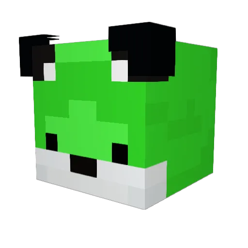 BeyondGio Minecraft avatar head, 3D render