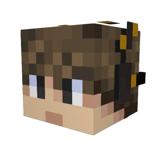 BeyondTheGame Minecraft avatar head, 3D render