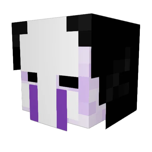 BeyondTimeLord Minecraft avatar head, 3D render
