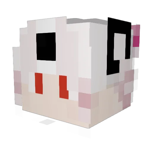 BeyondZStar Minecraft avatar head, 3D render