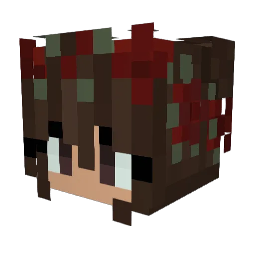 Beza_A Minecraft avatar head, 3D render