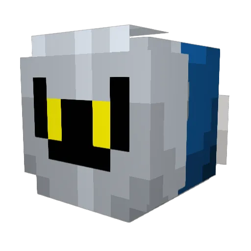 Bezangus Minecraft avatar head, 3D render