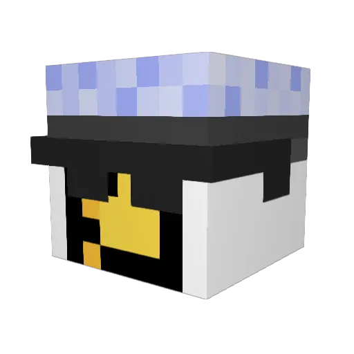 Bezbarwny_duch Minecraft avatar head, 3D render