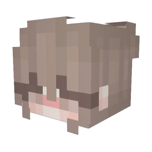 BezdarRonya Minecraft avatar head, 3D render