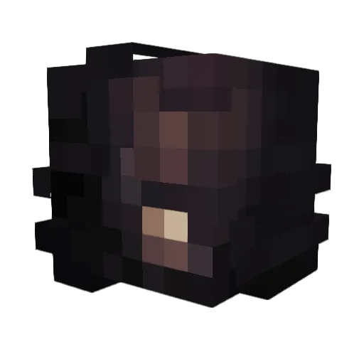 Bezith Minecraft avatar head, 3D render