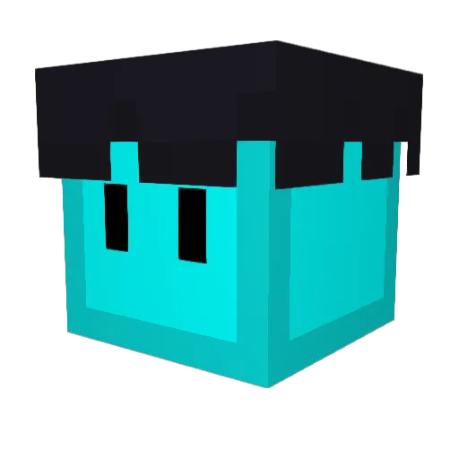 Bezuliih Minecraft avatar head, 3D render