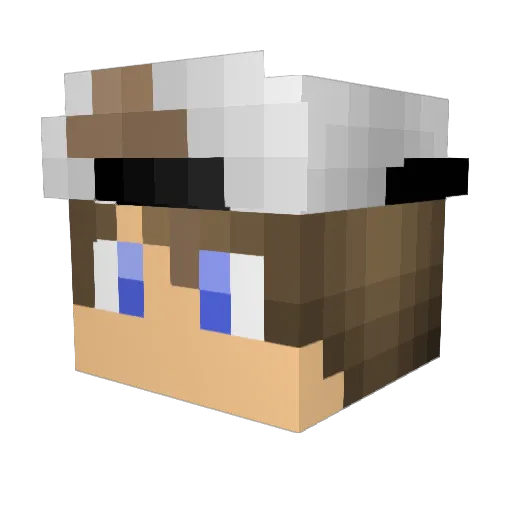 BezzNickovy Minecraft avatar head, 3D render
